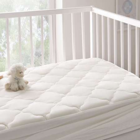 Наматрасник в кроватку Yatas Bedding белый на резинке 60x120 Superwashed Baby