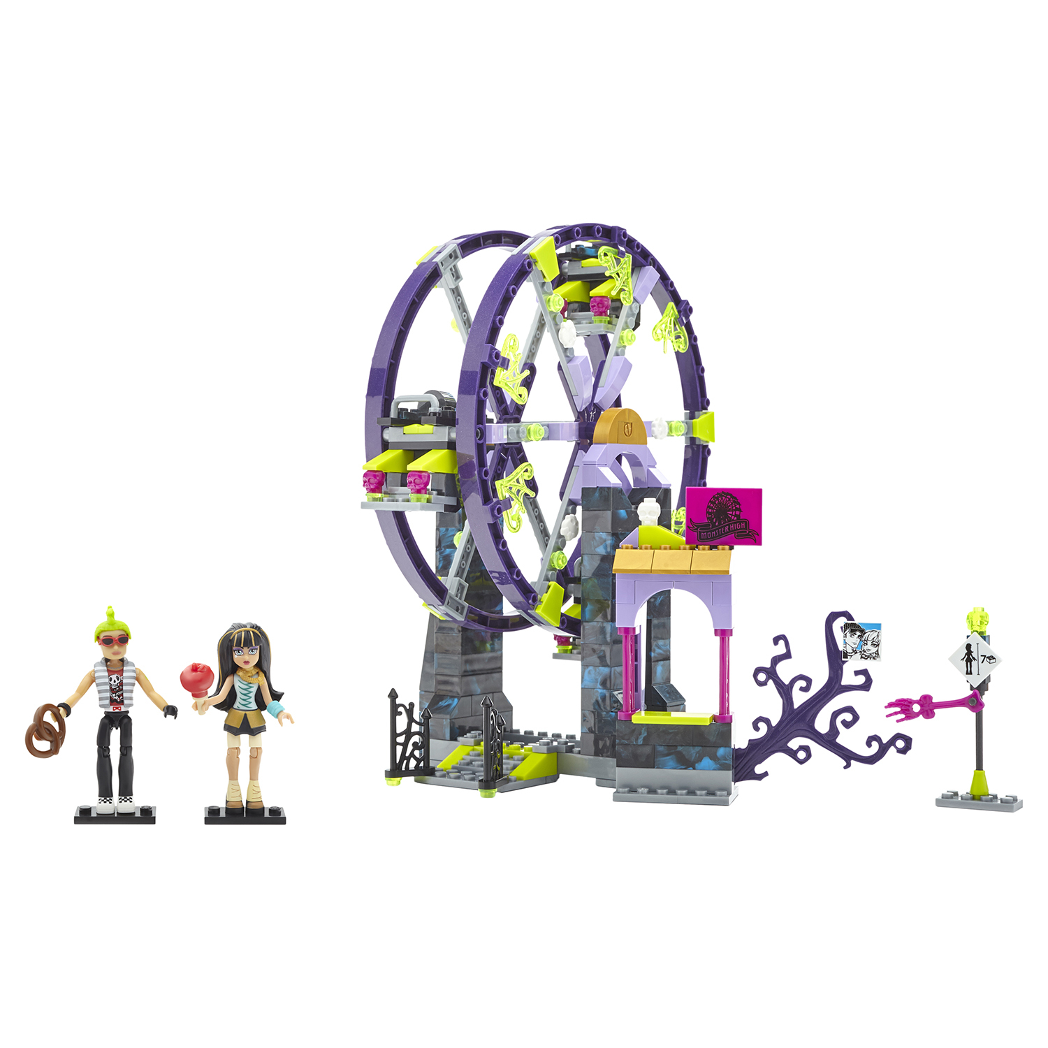 Конструктор Mega Bloks Monster High: школьный карнавал купить по цене 899 ₽  в интернет-магазине Детский мир