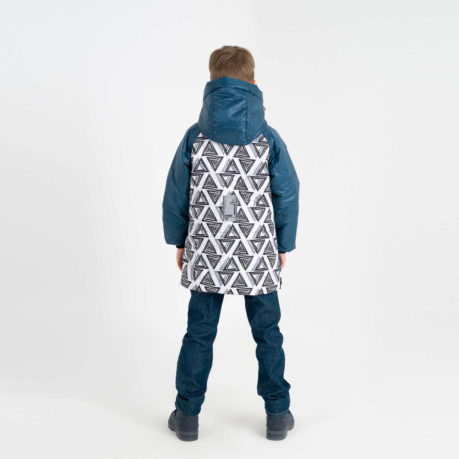 Куртка Sherysheff Куртка В21134 Темно-бирюзовый/принт - фото 2