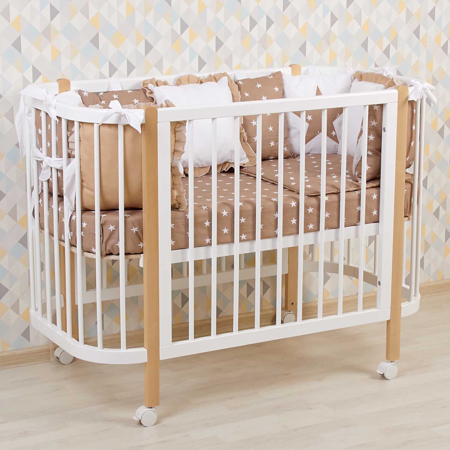 Кровать детская Polini kids Simple 350 Белый-Натуральный - фото 31