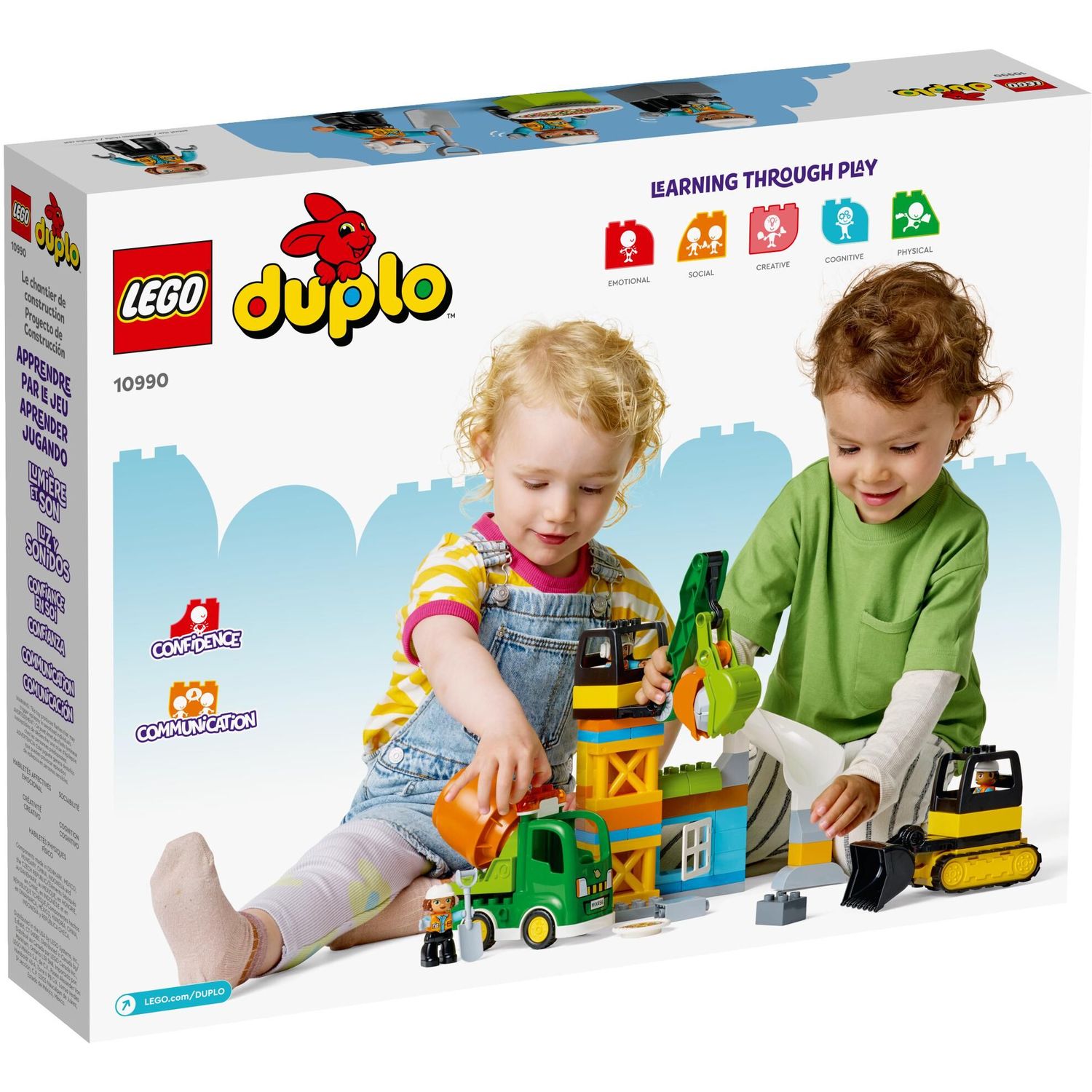 Конструктор LEGO DUPLO Строительная площадка 10990 купить по цене 5999 ₽ в  интернет-магазине Детский мир