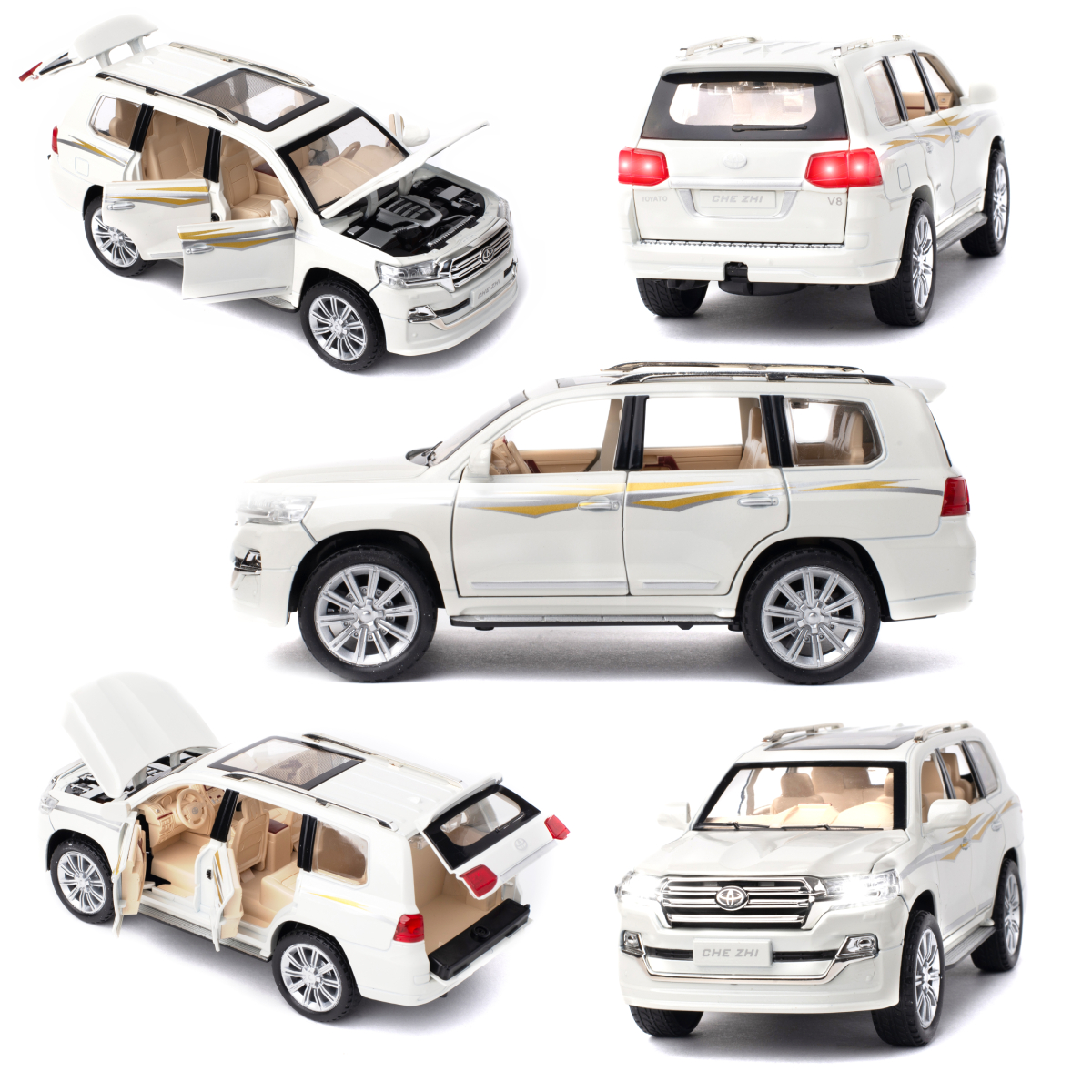 Автомобиль Che Zhi Toyota 1:24 CZ123w - фото 5