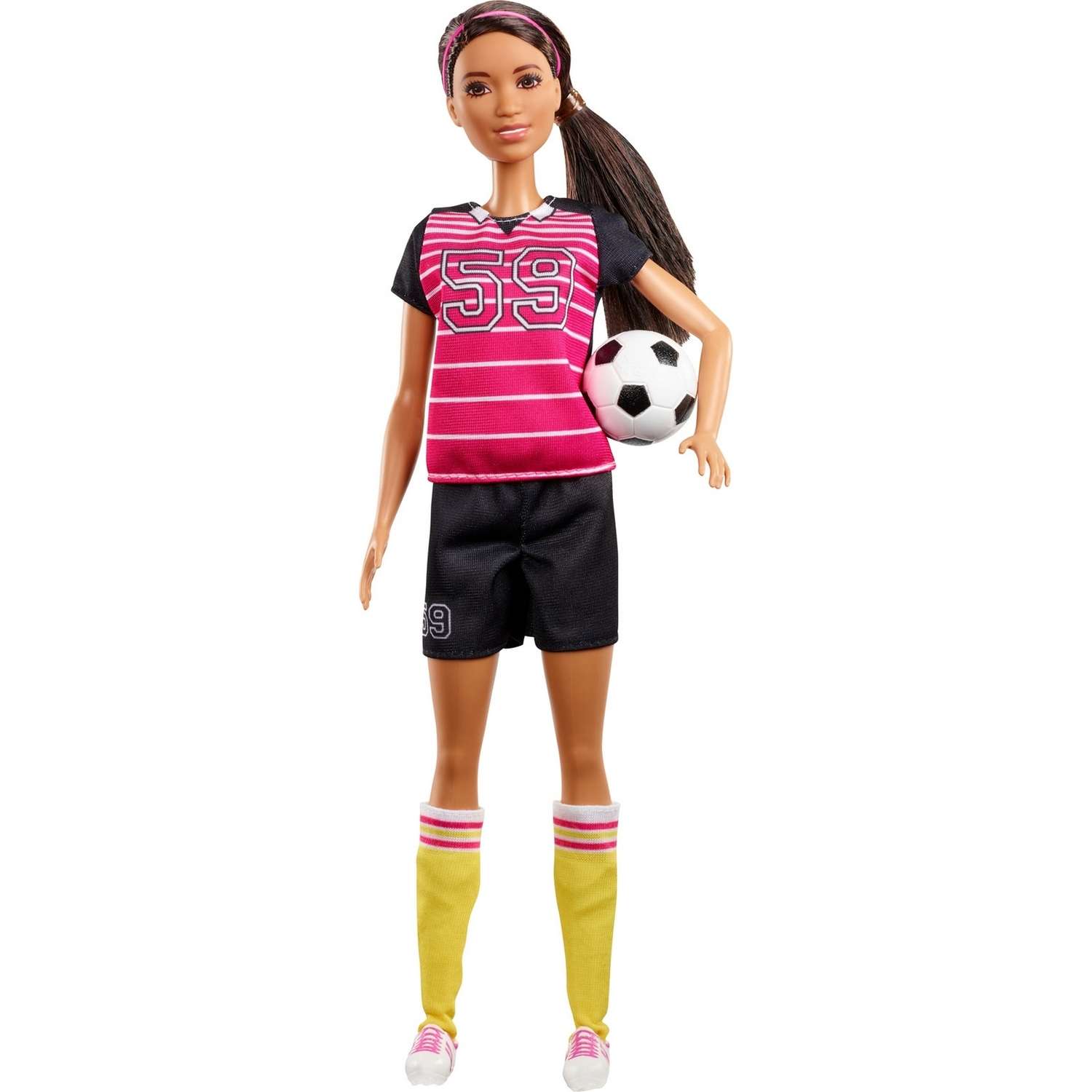 Кукла Barbie к 60летию Кем быть Футболистка GFX26 GFX23 - фото 4