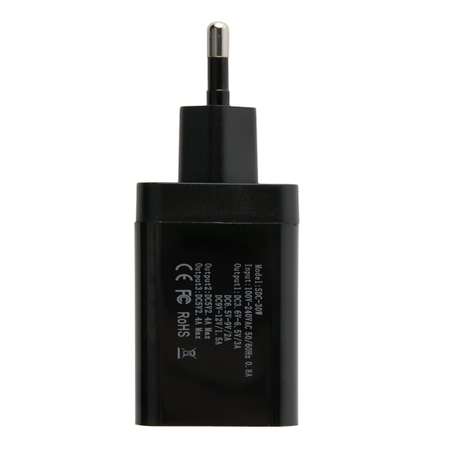 Зарядное устройство mObility сетевое mt-27 3 USB QC 3.0 черный