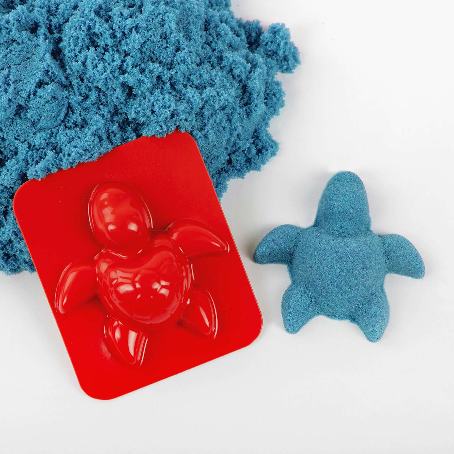 Песок кинетический Brauberg для лепки и моделирования детский синий - фото 5