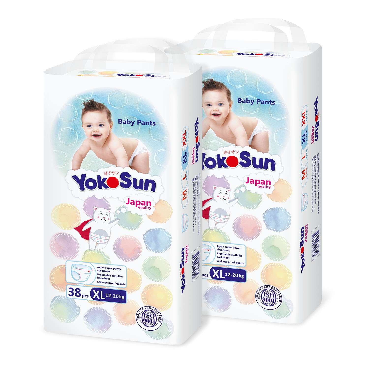 Подгузники-трусики YokoSun XL 12-20кг 76шт - фото 2