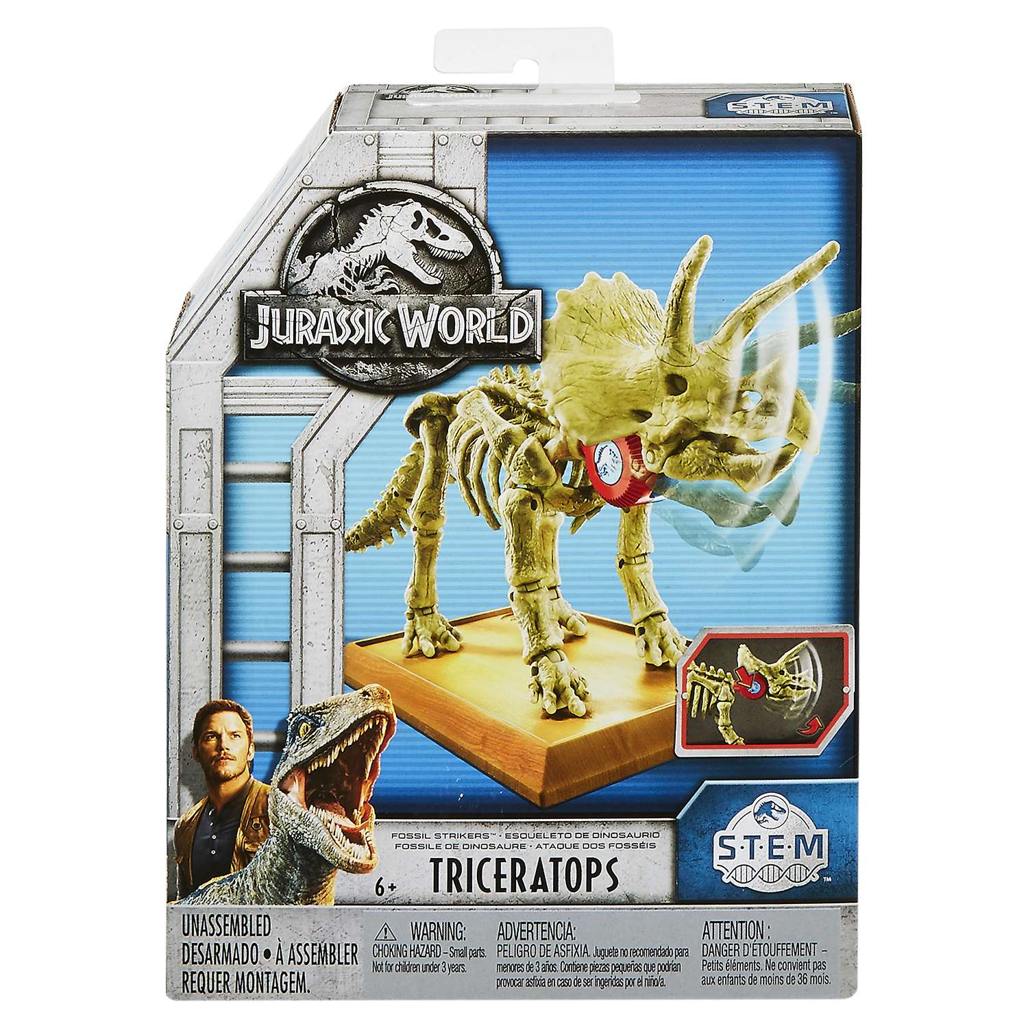 Набор Jurassic World Скелет базовый Трицератопс FTF09 - фото 2