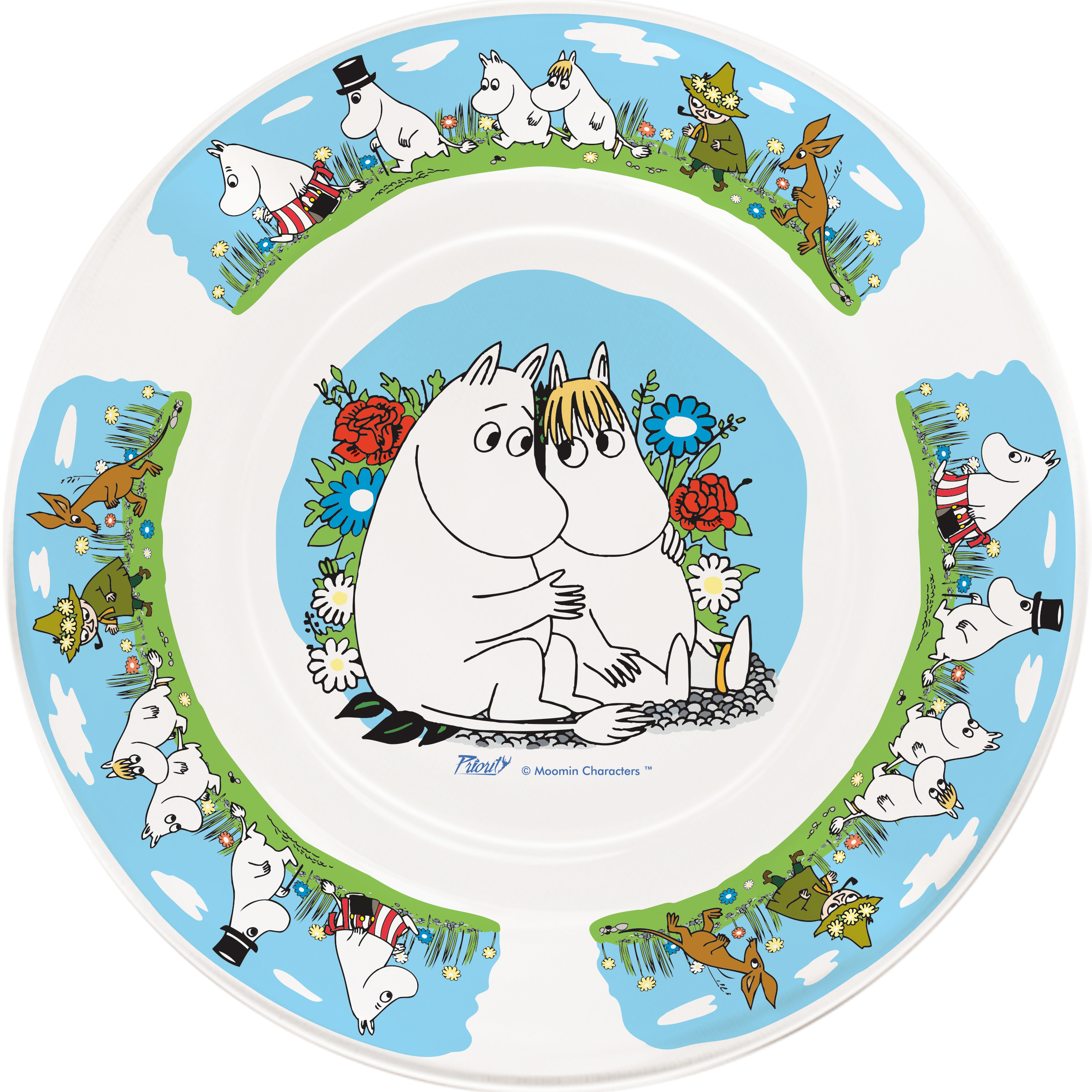 Тарелка детская стекло PRIORITY Moomin муми-тролли - фото 1