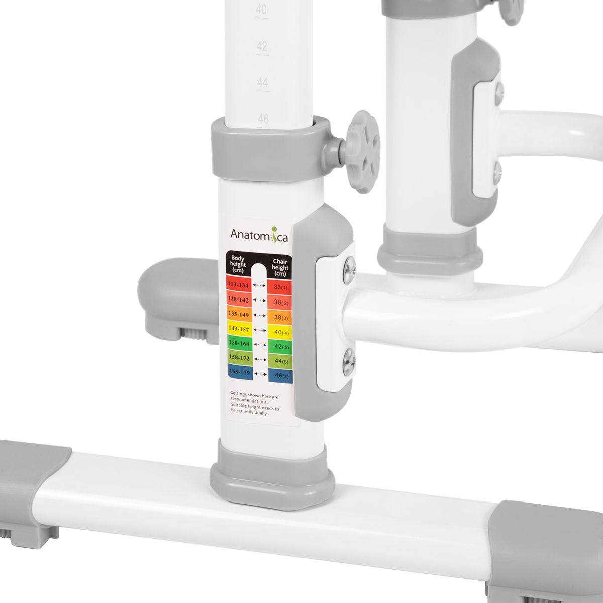 Растущий детский стул Anatomica Lux-01 серый - фото 5