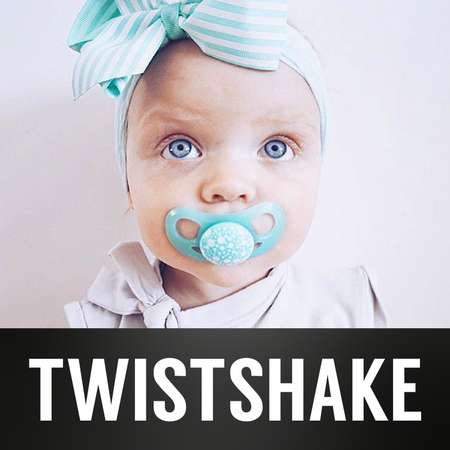 Пустышка Twistshake с 6месяцев 2шт Синяя-Зелёная