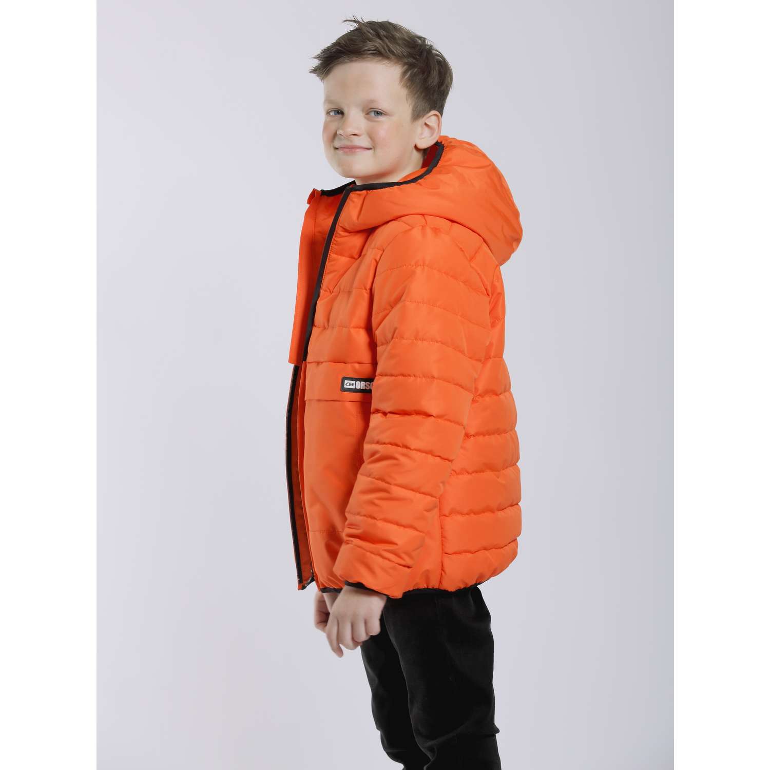 Куртка Orso Bianco OB20924-02_оранжевый - фото 3