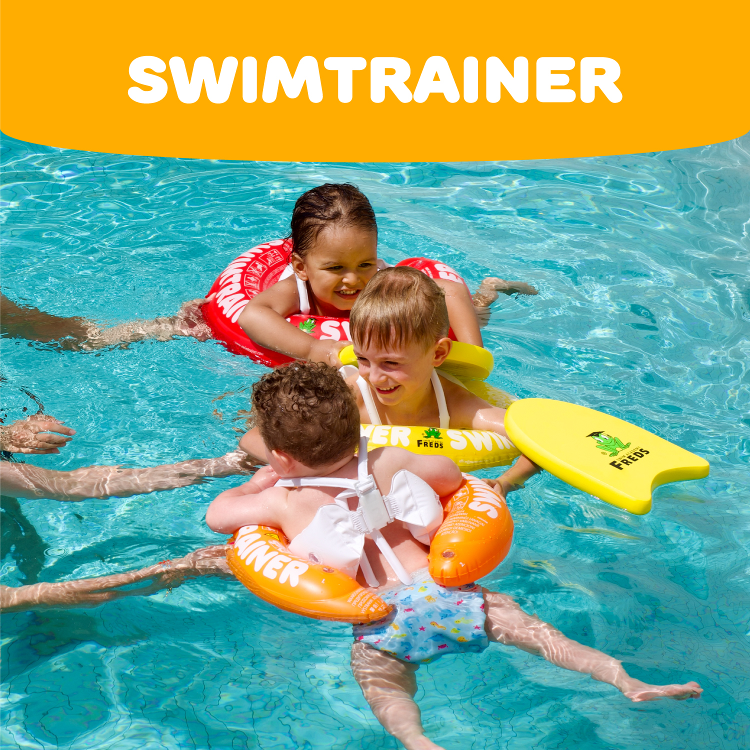 Круг надувной Freds Swim Academy Swimtrainer «Сlassic» для обучения плаванию (4-8лет) Желтый - фото 9
