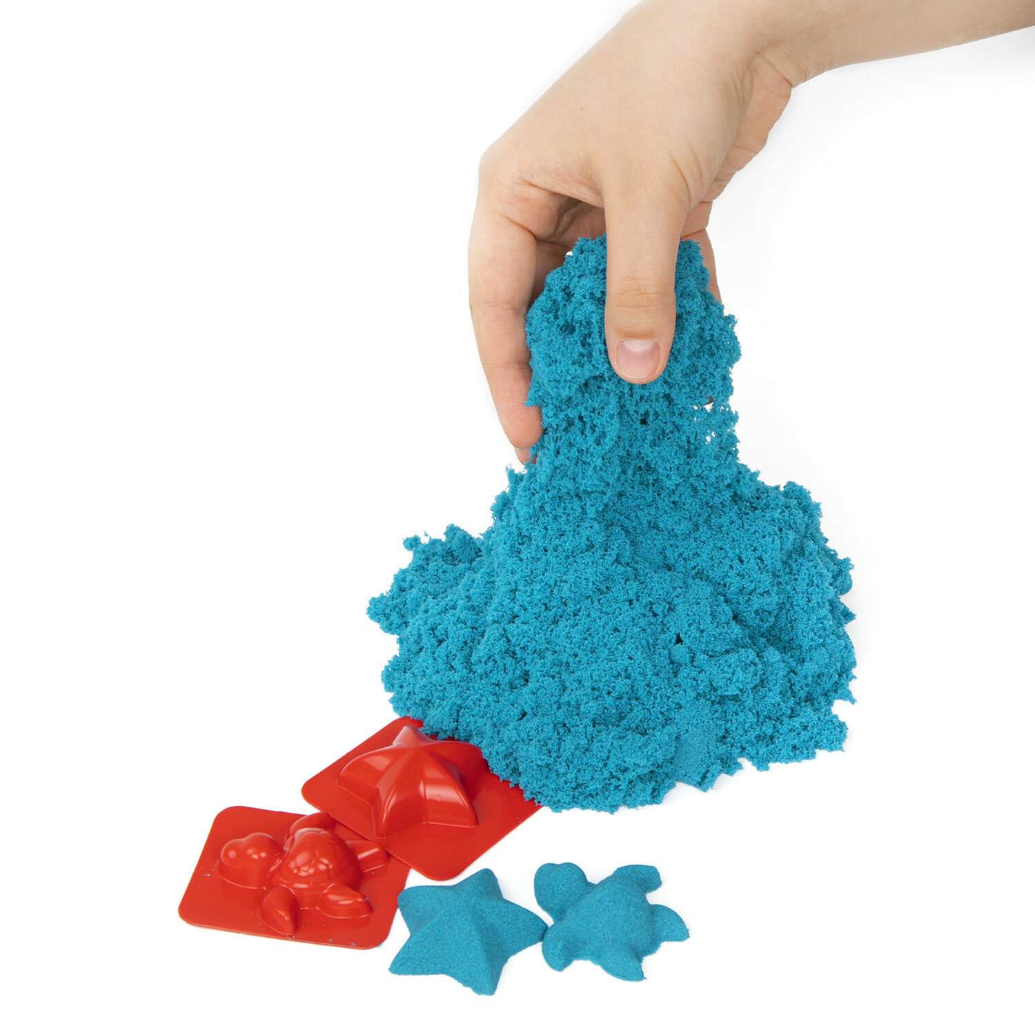 Песок кинетический Brauberg для лепки и моделирования детский синий - фото 10