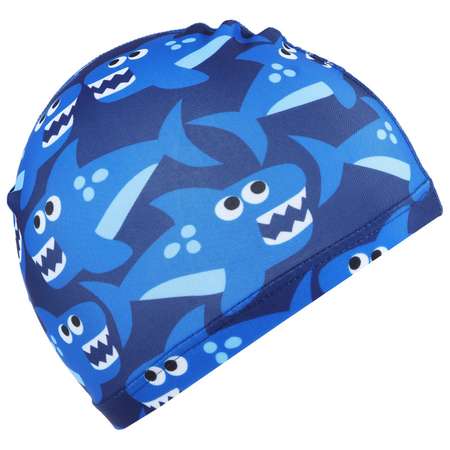 Шапочка для плавания ONLITOP детская Swim «Акулы». тканевая. обхват 46-52 см