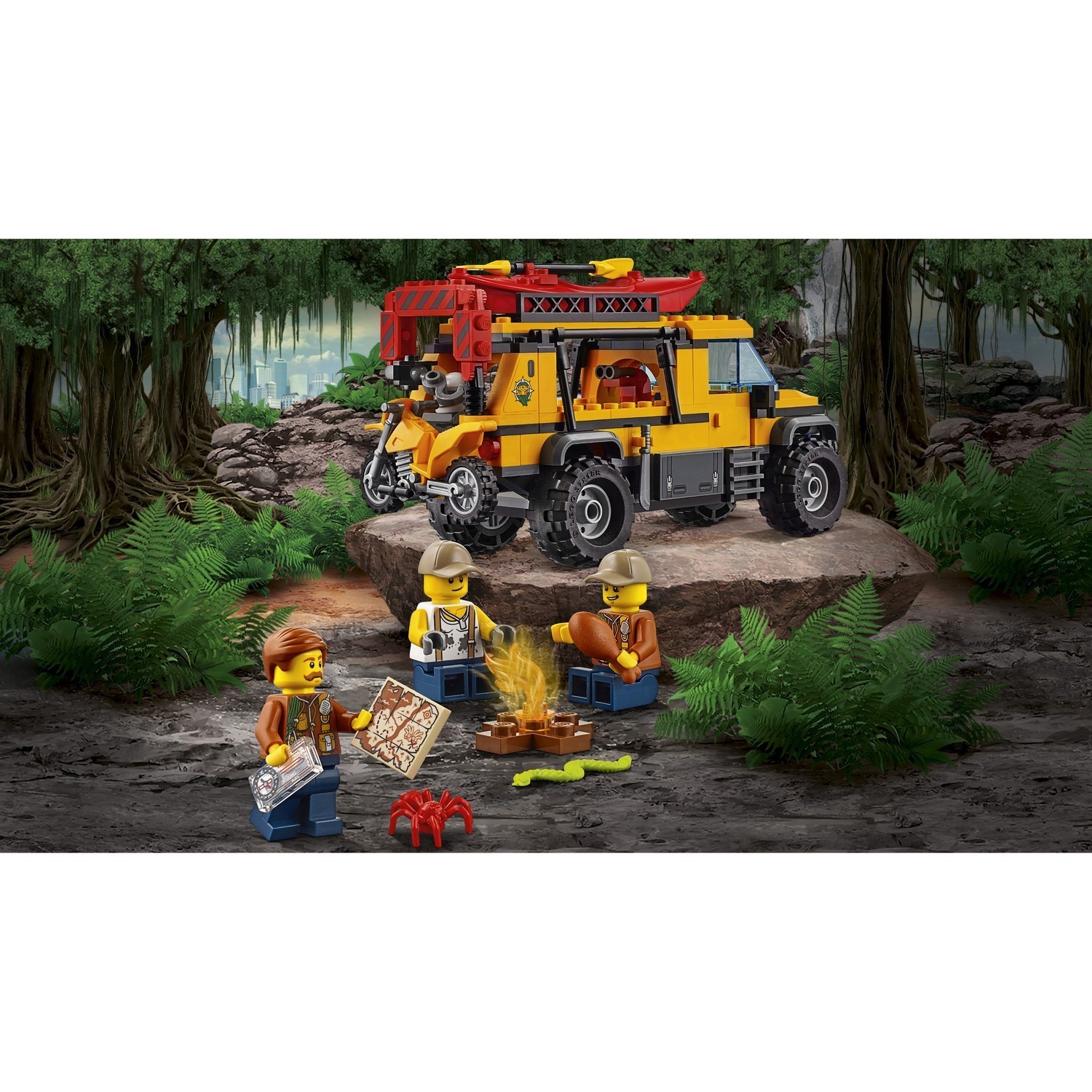 Конструктор LEGO City Jungle Explorers База исследователей джунглей (60161) - фото 8