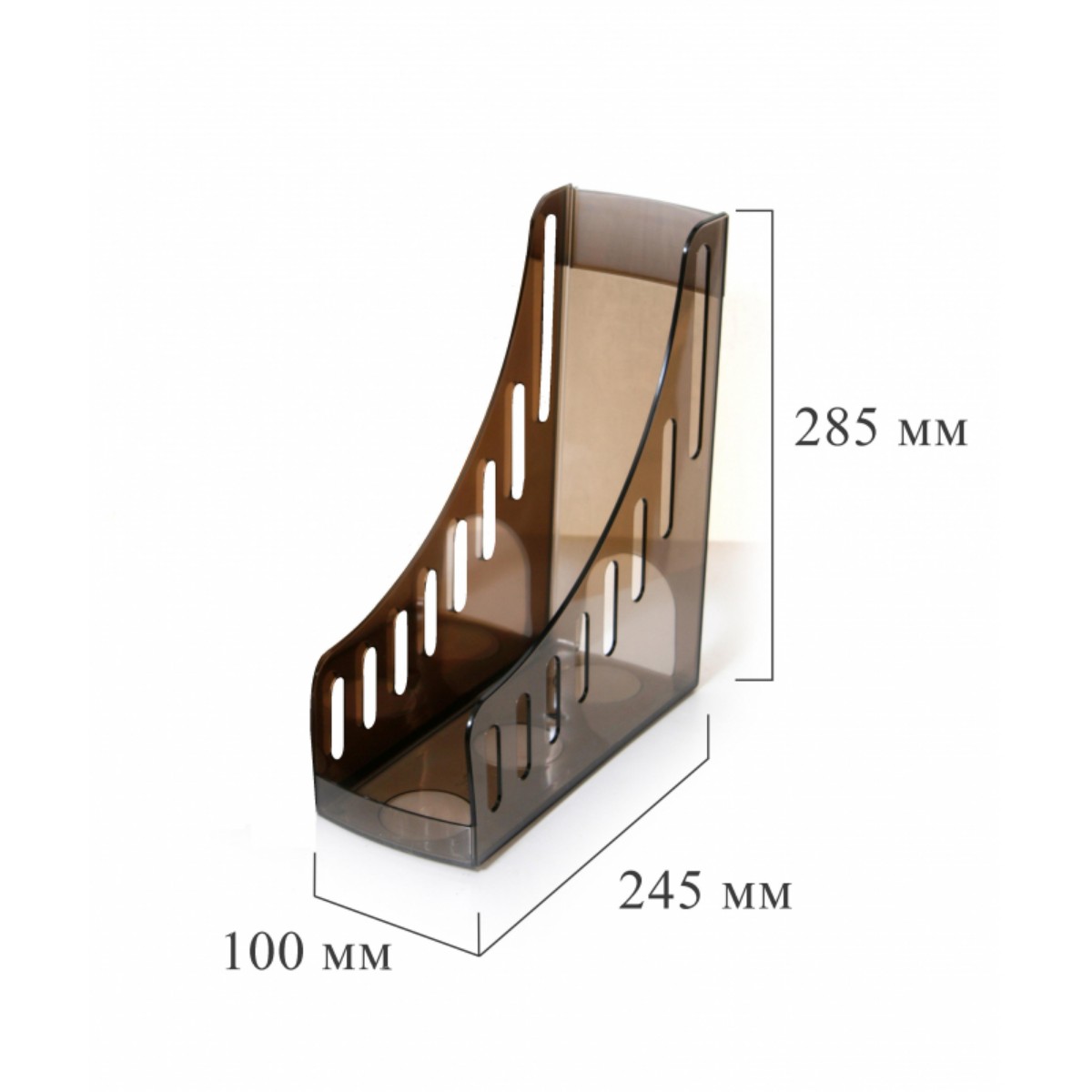 Вертикальный накопитель Attache 100мм тонировано-коричневый 2 штуки в упаковке - фото 4