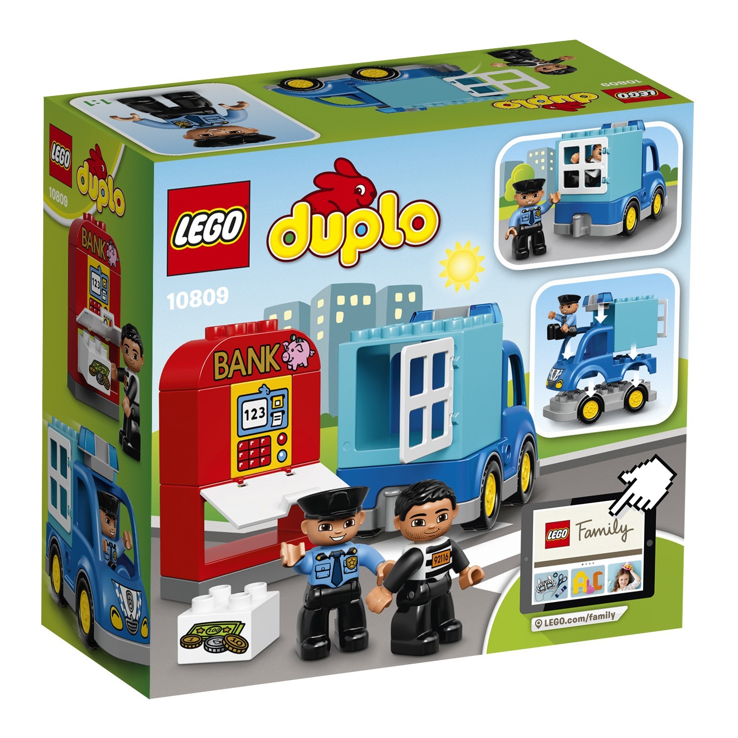 Конструктор LEGO DUPLO Town Полицейский патруль (10809) купить по цене 999  ₽ в интернет-магазине Детский мир