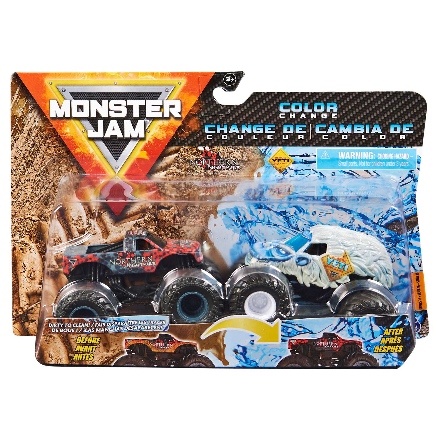 Машинки Monster Jam 1:64 YetiVsNrthrnNghtmre 6044943/20129427 6044943 - фото 4