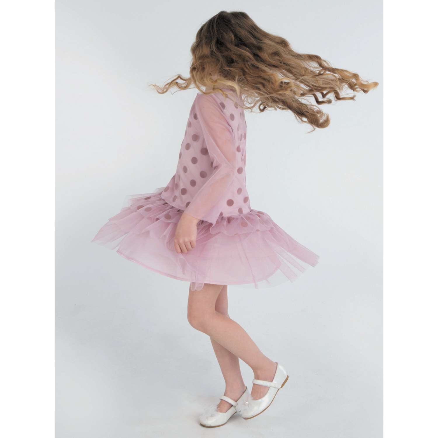 Платье LisaWeta D344 розовый - фото 4