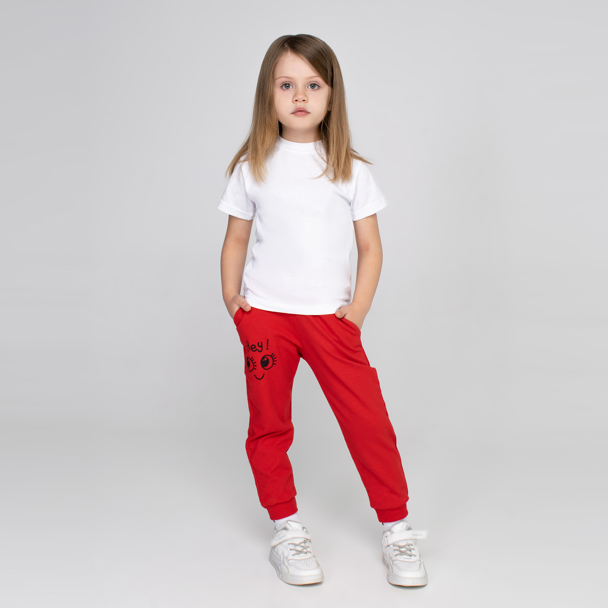 Спортивные брюки Счастливая малинка М-1315 крас - фото 1