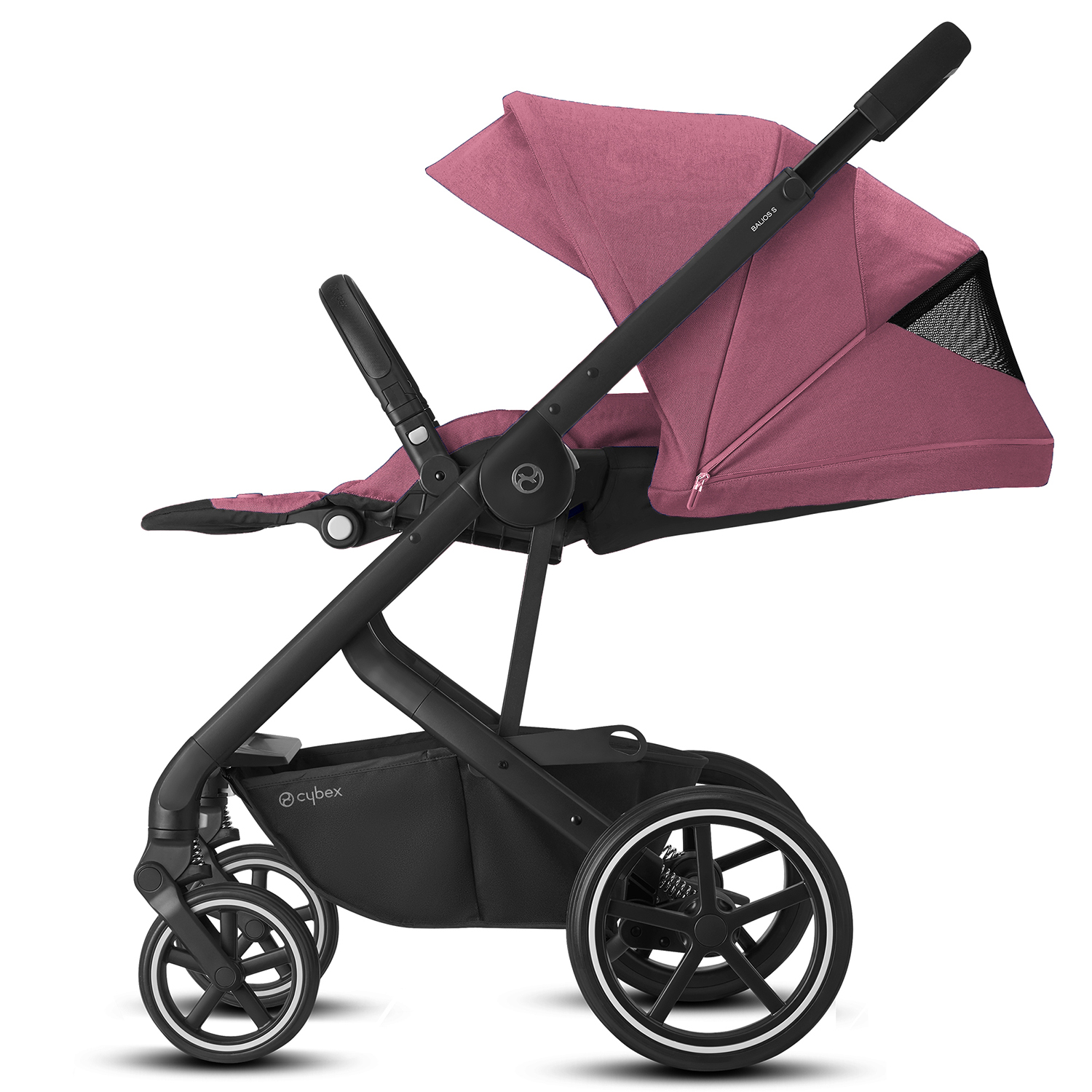 Коляска Cybex Balios S Lux BLK Magnolia Pink - фото 4