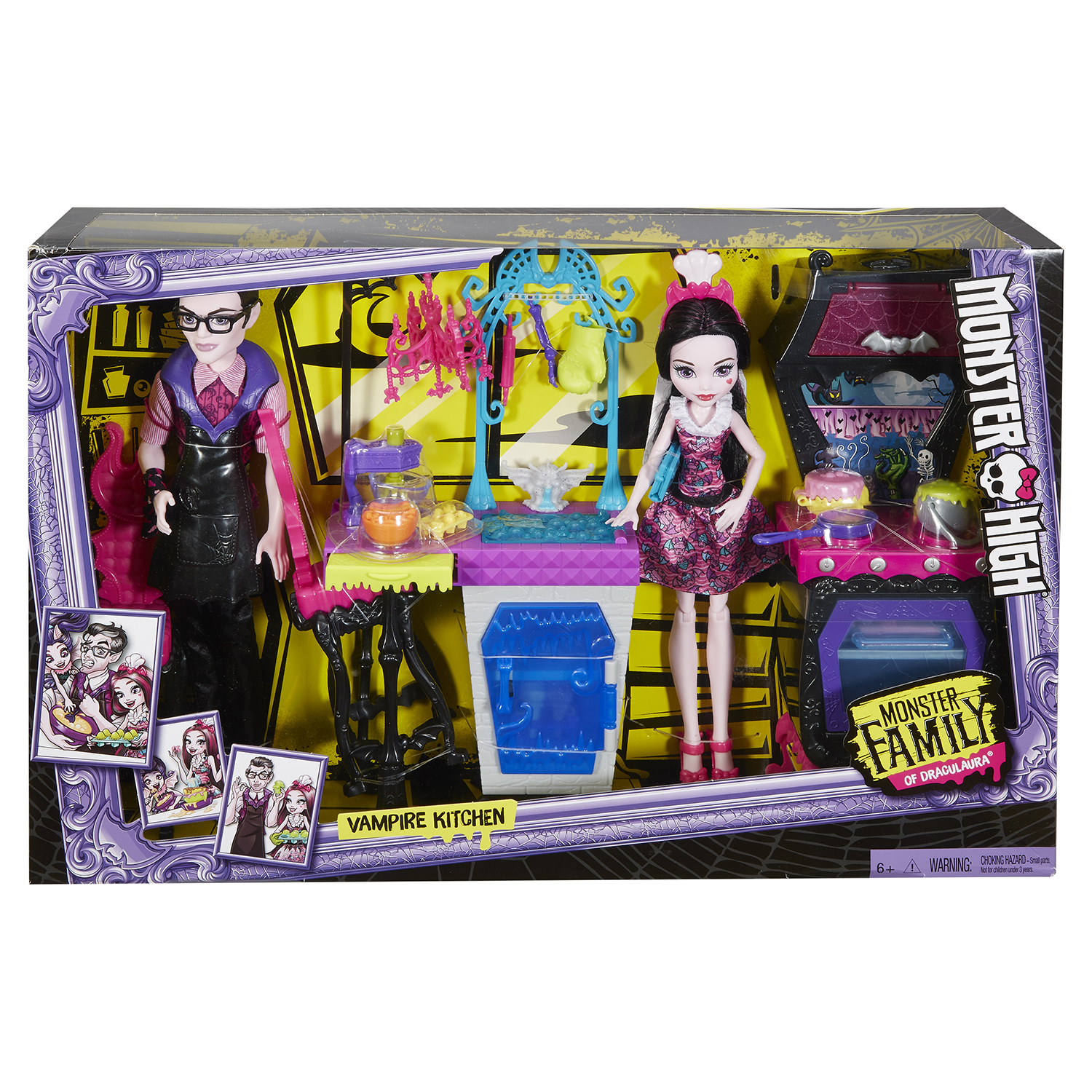 Игровой набор Monster High Семья Дракулауры купить по цене 1599 ₽ в  интернет-магазине Детский мир