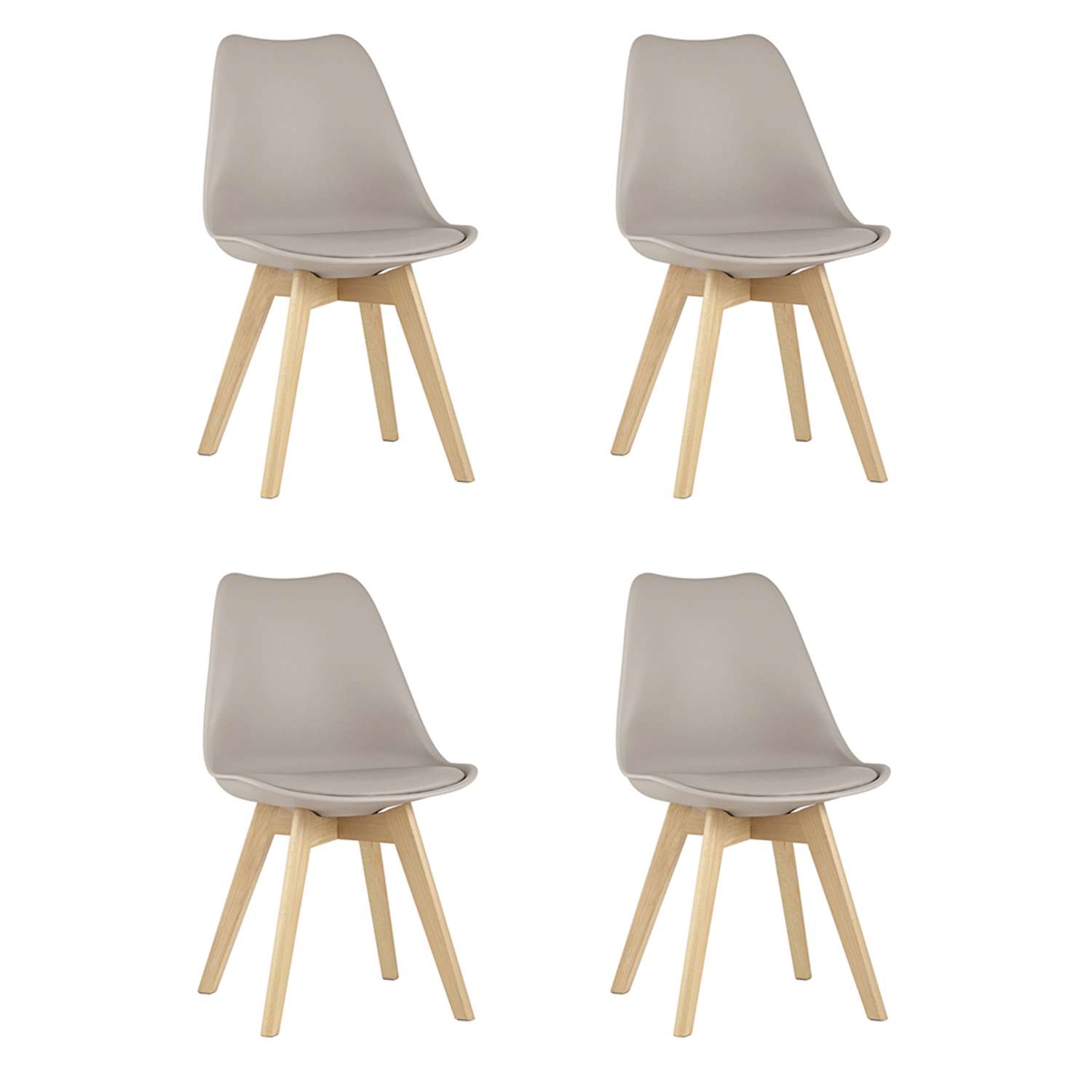 Стул Stool Group Комплект стульев для кухни 4 шт FRANKFURT бежевый - фото 2