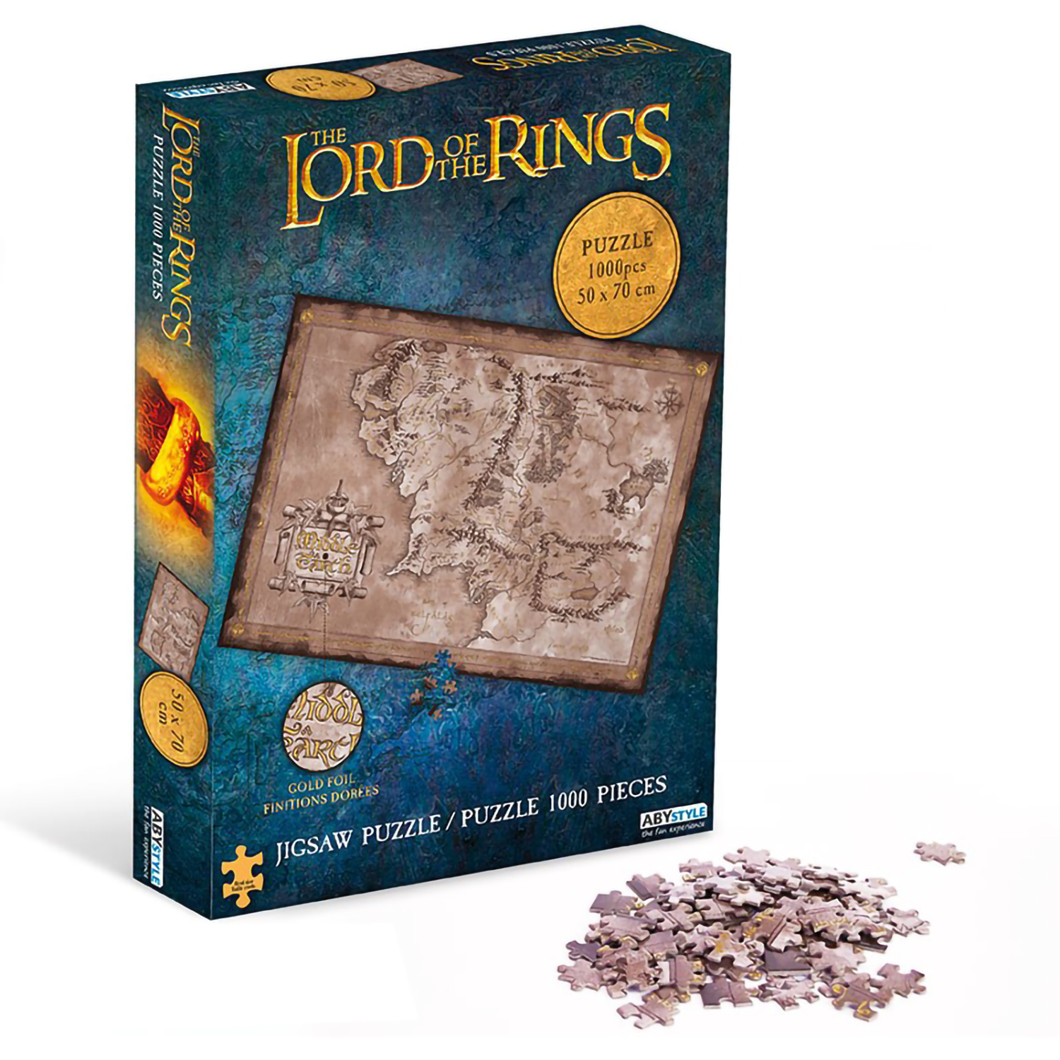 Пазл ABYStyle Lord of the Rings Jigsaw puzzle 1000 pieces Middle Earth ABYJDP005 - фото 3