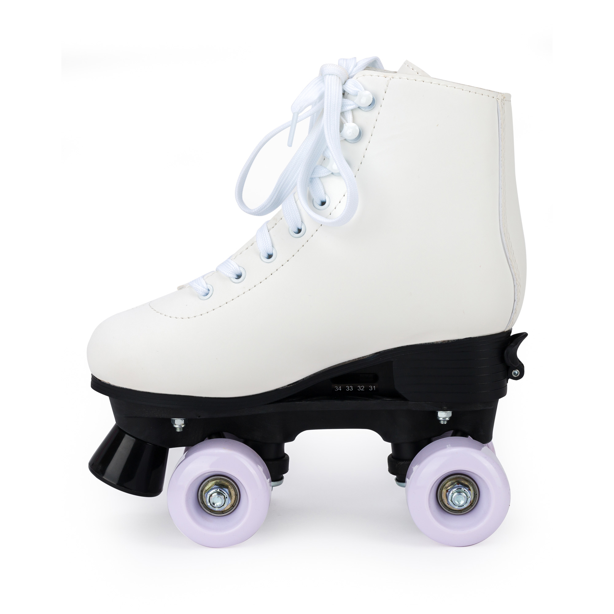 Роликовые коньки SXRide Roller skate YXSKT04WPUR белые с фиолетово-розовым орнаментом 31-34 - фото 3