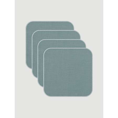 Салфетки Mjolk Gray Blue муслиновые сет из 4х штук 25*25