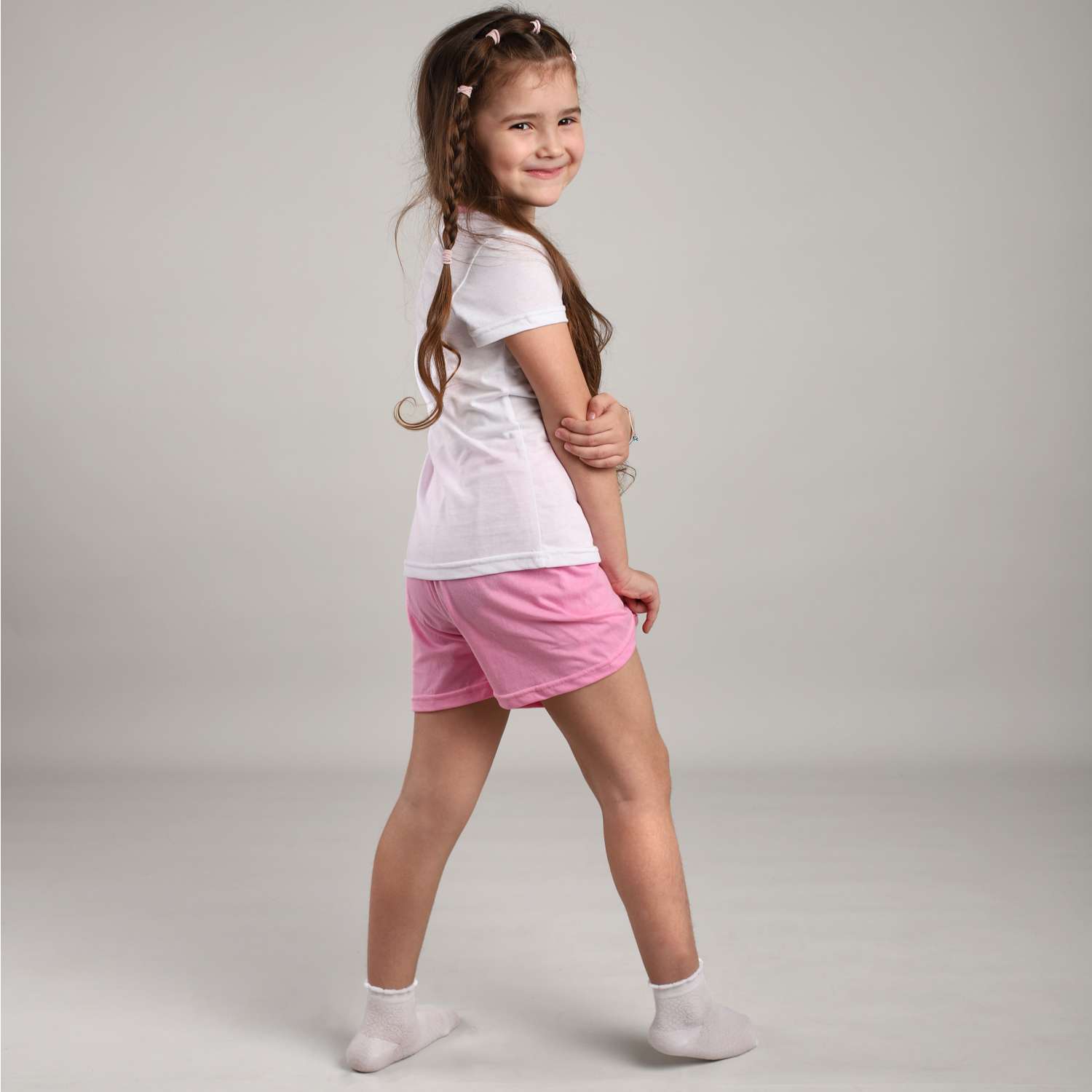 Пижама Babycollection ЦБ-00030232белый розовый - фото 3