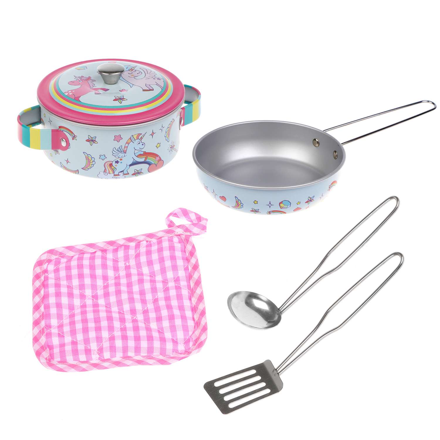 Набор посуды Mary Poppins единорог металл 6 предметов 453221 - фото 1