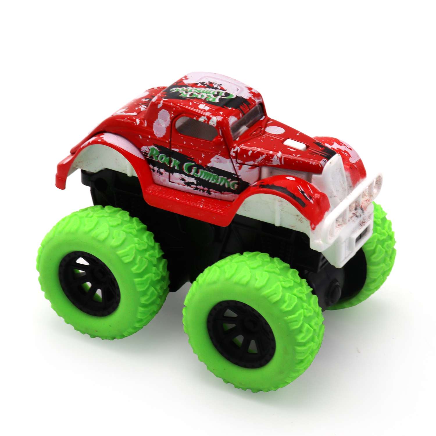 Машинка Funky Toys с зелеными колесами Красная FT8484-5 FT8484-5 - фото 2