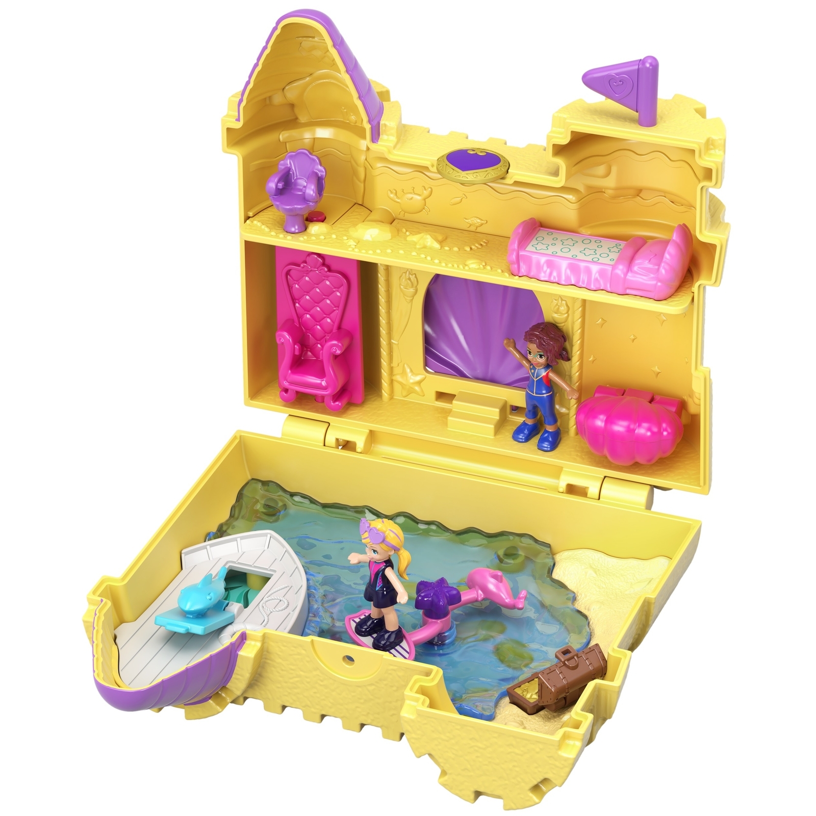 Набор игровой POLLY POCKET Серфинг и солнечные приключения компактный GCJ87 FRY35 - фото 1