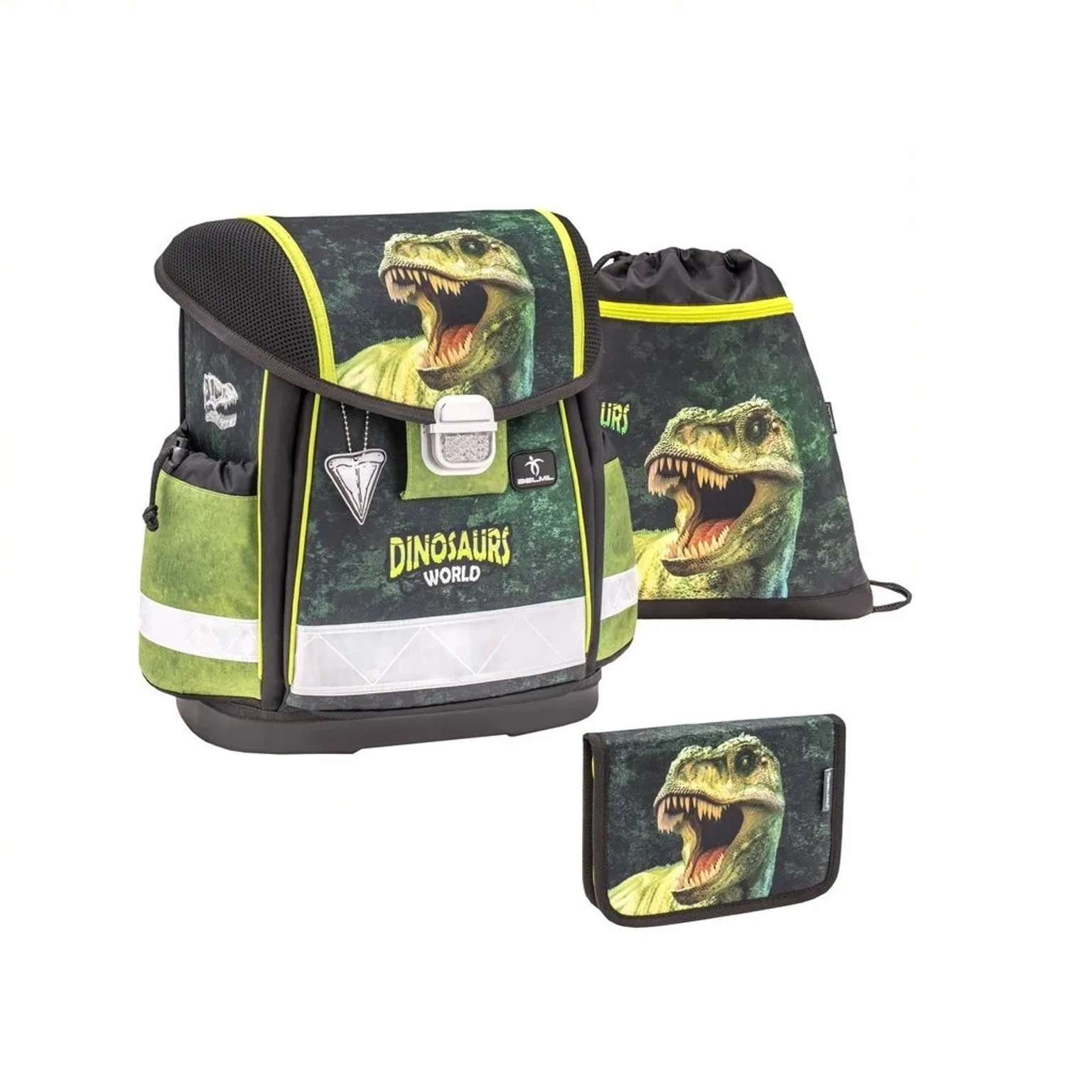 Школьный ранец BELMIL Classy Dinosaur World 2 с наполнением серия 403-13/111/SET - фото 1