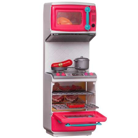 Игровой набор Помогаю Маме ABTOYS Кухонный гарнитур с аксессуарами 2 секции на батарейках