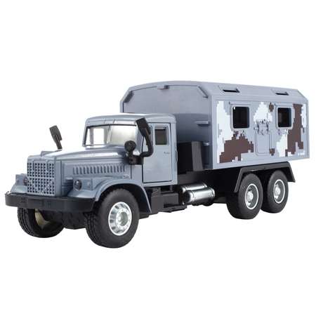 Машинка KiddieDrive Инерционный военный грузовик серый