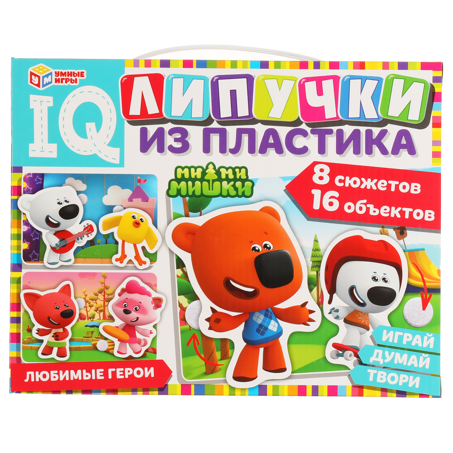 Умные игры IQ-липучки из пластика Ми-ми-мишки