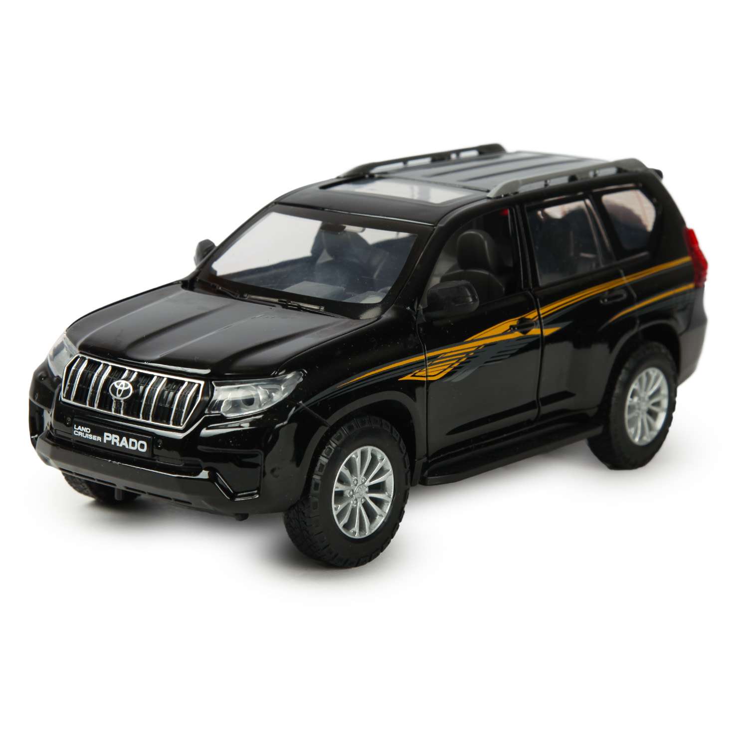 Машинка Mobicaro 1:24 Toyota Land Cruiser Prado Черная 68270A 68270A - фото 1