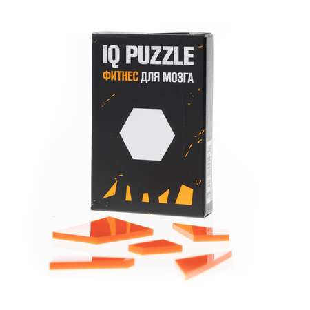 Игра логическая IQ PUZZLE Головоломка Шестиугольник 5 деталей