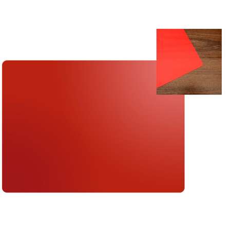 Накладка на стол Calligrata пластиковая А3 460 х 330 мм 500 мкм прозрачная цвет красный