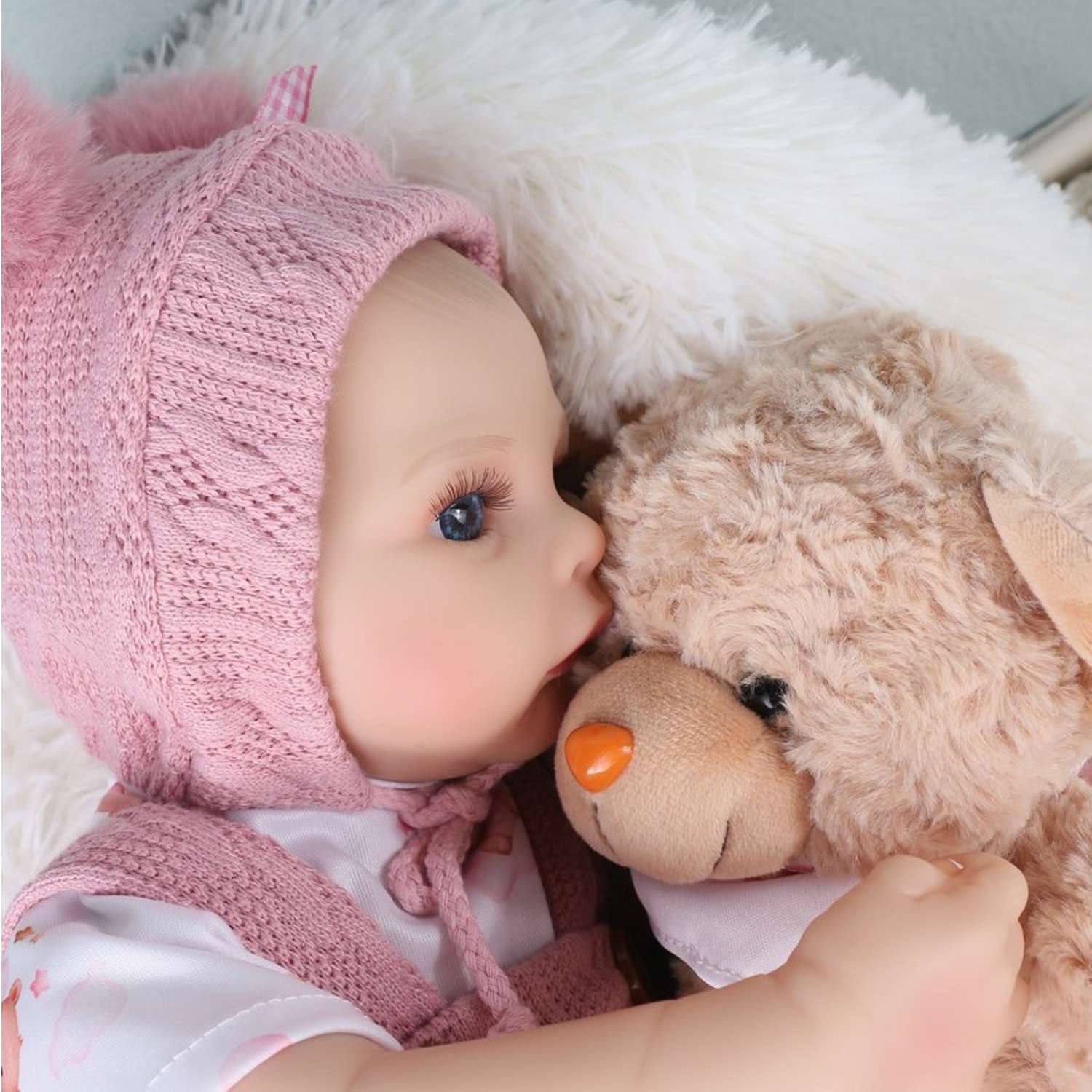 Кукла Реборн QA BABY Анна пупс с соской набор игрушки для девочки 45 см 42003 - фото 12