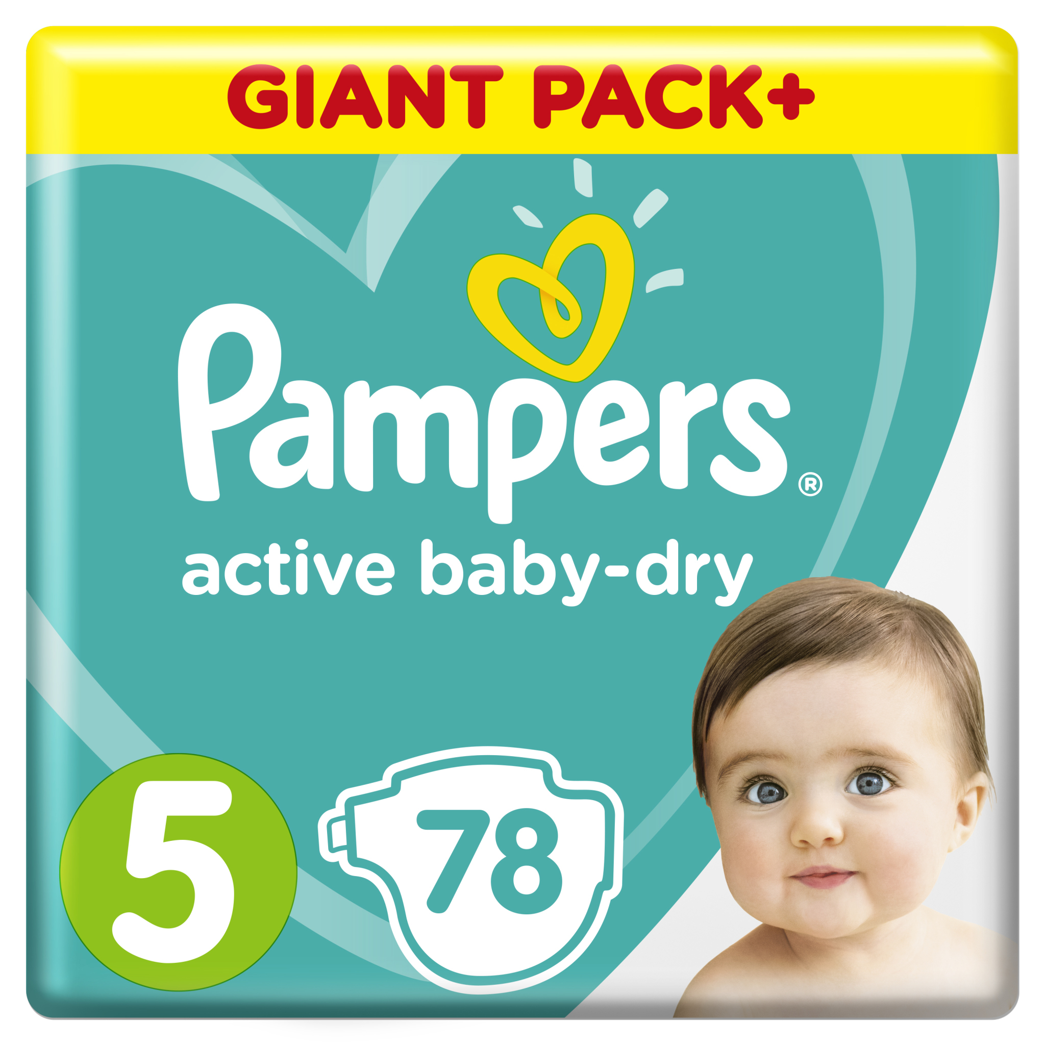 Подгузники Pampers Active Baby-Dry 5 11-16кг 78шт - фото 1