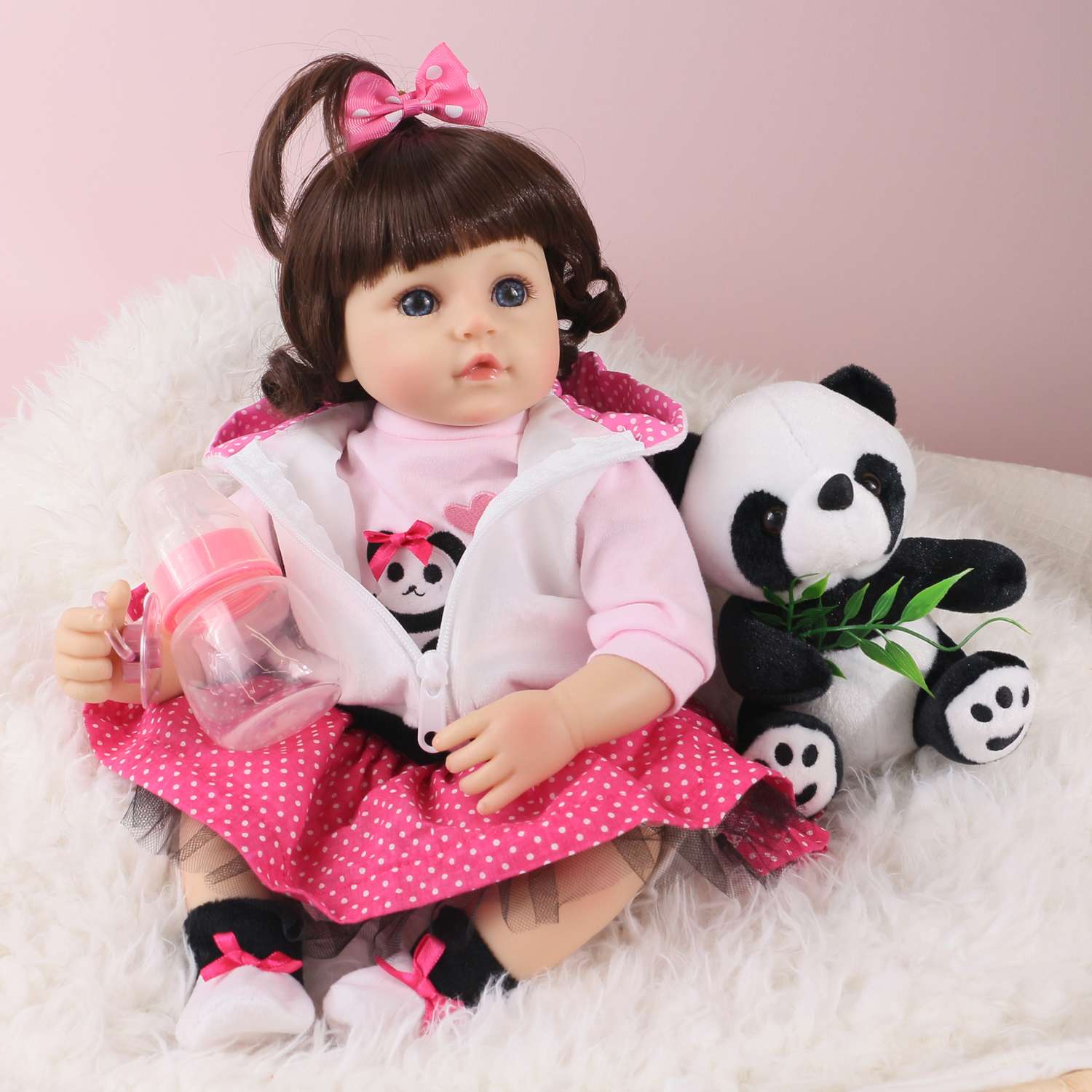 Кукла Реборн QA BABY Алина девочка большая пупс набор игрушки для девочки 42 см 45003 - фото 6
