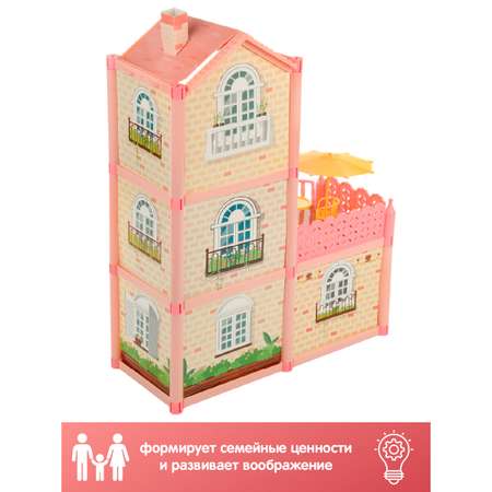 Кукольный домик Veld Co с куклами и аксессуарами 102 детали