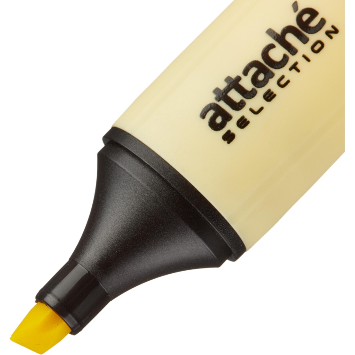 Маркер текстовыделитель Attache Selection Pastel 1-5 мм желтый 10 шт - фото 4