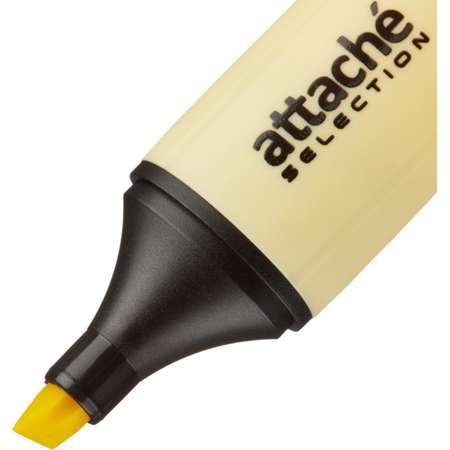 Маркер текстовыделитель Attache Selection Pastel 1-5 мм желтый 10 шт