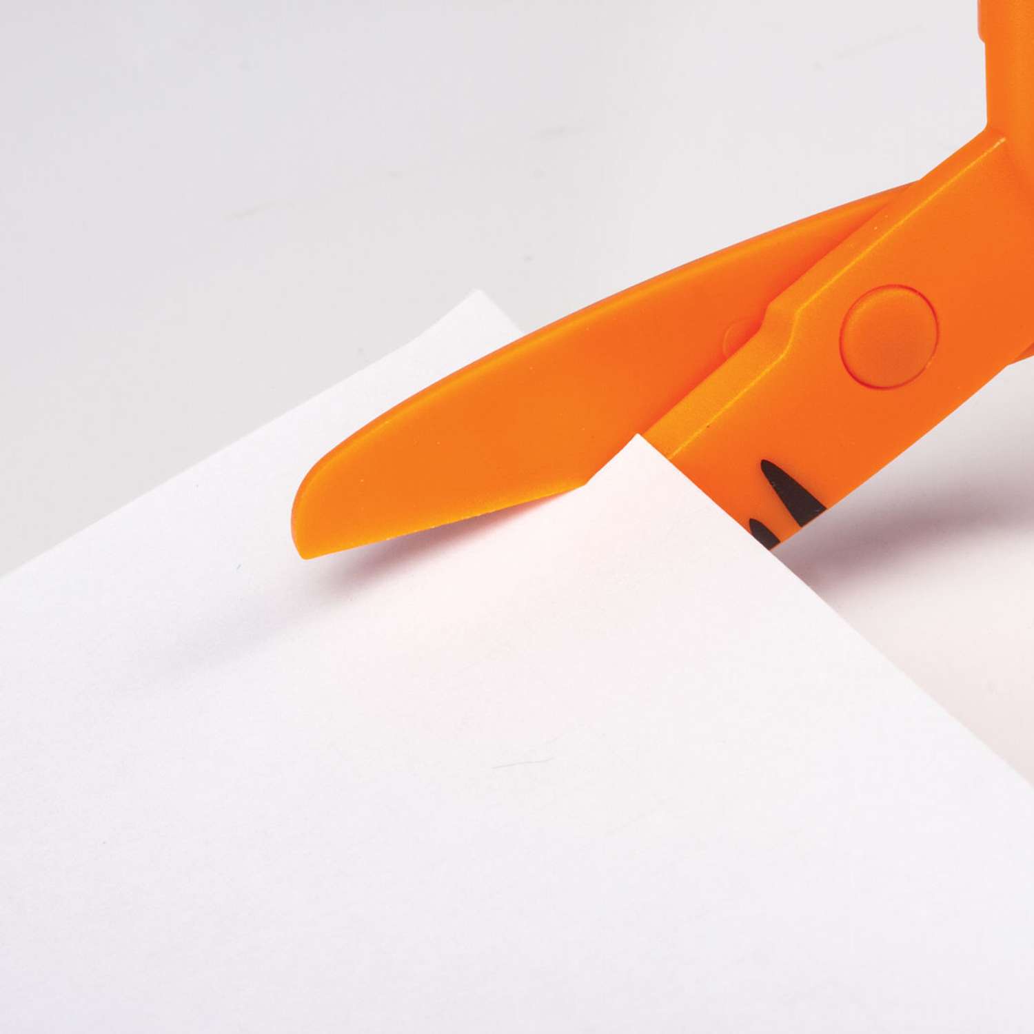 Ножницы Пифагор Тигренок 120мм с пластиковыми лезвиями оранжевые - фото 5
