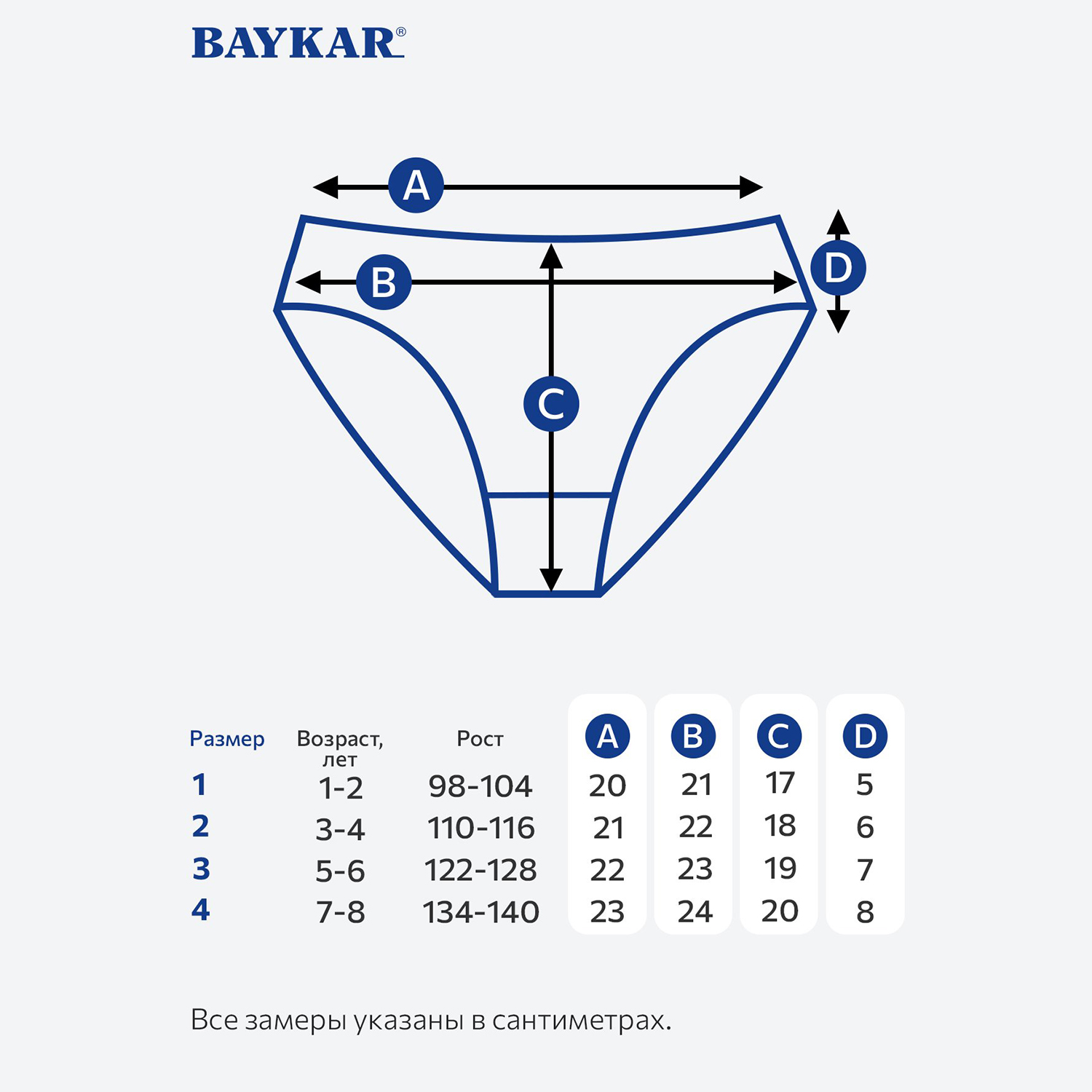 Трусы 3 шт Baykar BR5650микс - фото 2