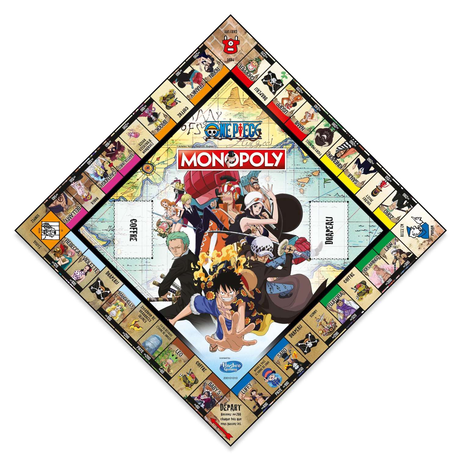 Monopoly. One Piece  Купить настольную игру в магазинах Мосигра